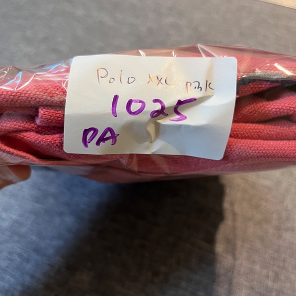 Polo Ralph Lauren Big Pony Custom Slim Fit Polo Shirt - Men's Size XXL - Pink - Picture 7 of 7